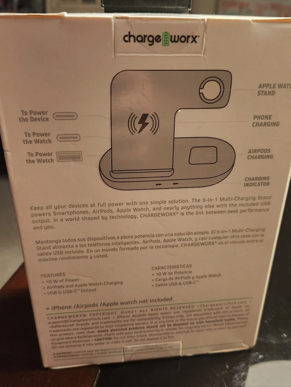 Charge Worx 5-in-1 Multi-Charging Stand